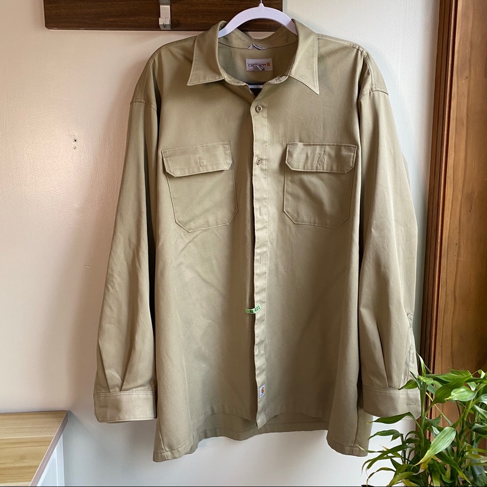 Carhartt Twill Button Down Work Shirt